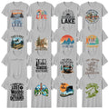 Funny Camping T-Shirt Hiking Lake Life Outdoor Lover Gift