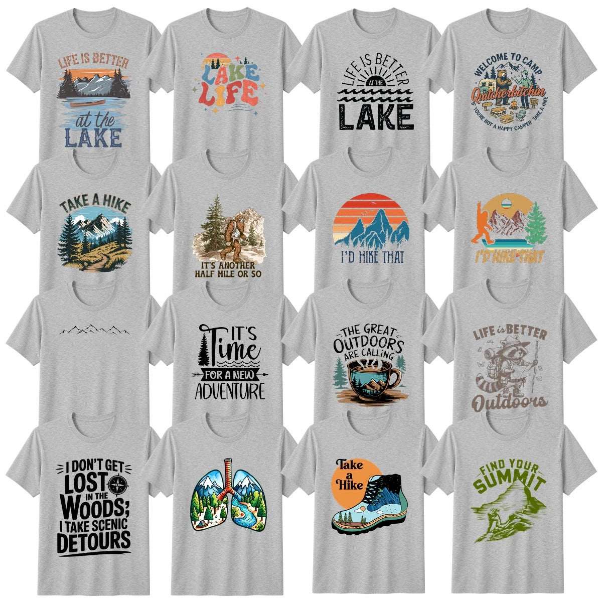 Funny Camping T-Shirt Hiking Lake Life Outdoor Lover Gift