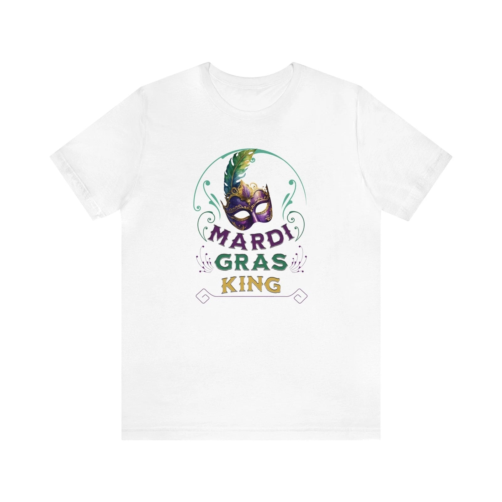 Mardi Gras King tshirt, Mardi gras mask shirt for him, New Orleans Mardi gras
