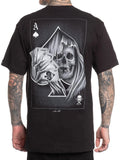 Sullen Men's Pala De La Muerte Short Sleeve Standard T-shirt Skull Cards Reaper