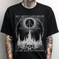 Occult Skull Goth Graphic T-Shirt, Weirdcore Trippy Shirt, Punk Grunge T-Shirt
