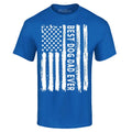 Best Dog Dad Ever USA Flag Distressed T-shirt Fur Dad Dog Lover Gift Tee Shirts