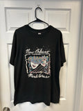 Vintage 90s Mardi Gras masquerade New Orleans graphic t shirt XL Made In USA