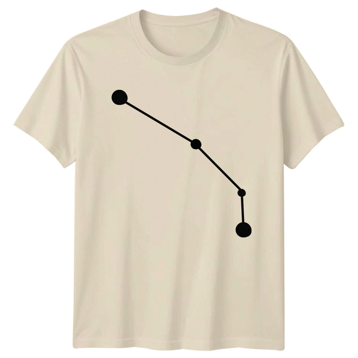 Minimalist Aries Zodiac Constellation T-Shirt Astrology Birthday Gift