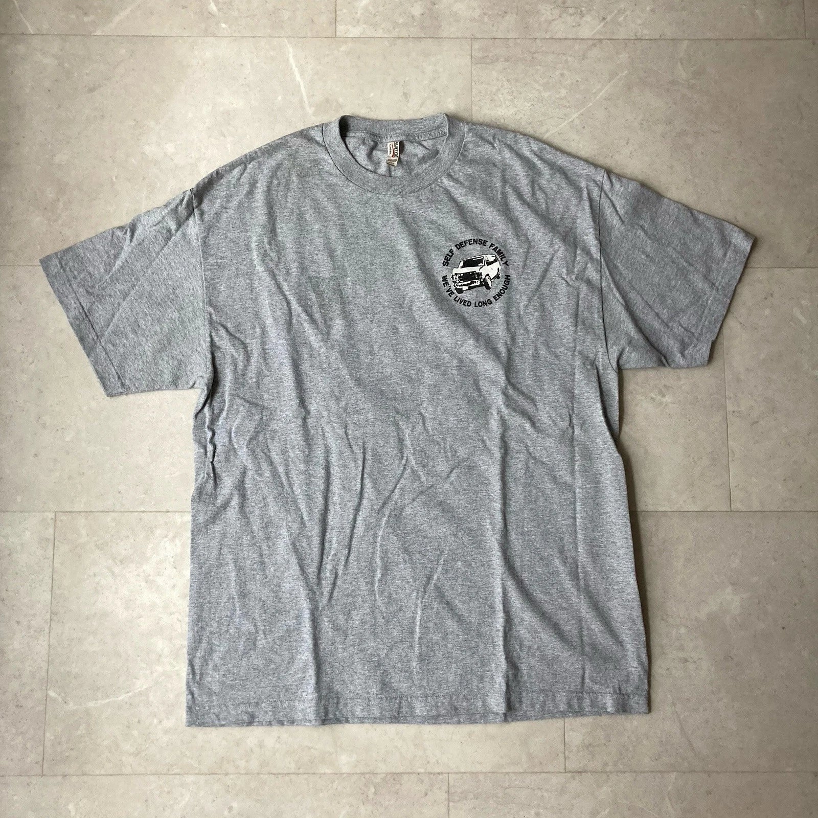 self defense family shoegaze hardcore emo punk rock band tour tee size xl