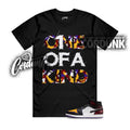 1 LA to Chicago Black White Red Court Purple Yellow Mid T Shirt Match 1OAK