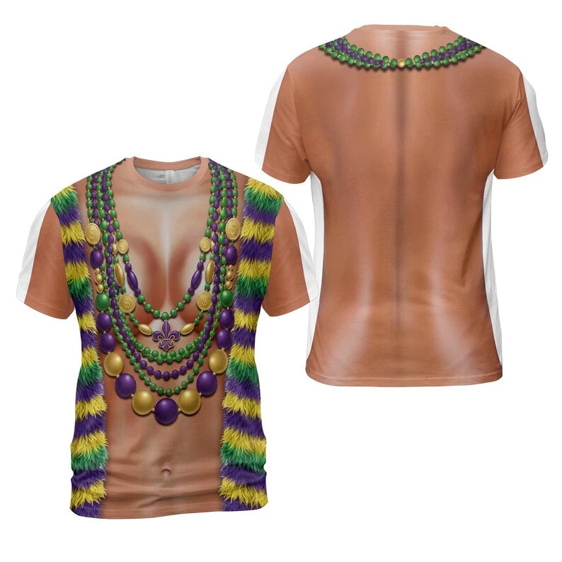 Funny 3D Mardi Gras T Shirt Men Women V408