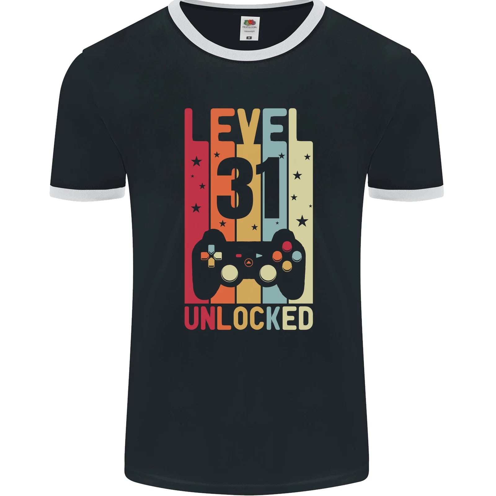 31st Birthday 31 Year Old Level Up Gaming Mens Ringer T-Shirt FotL