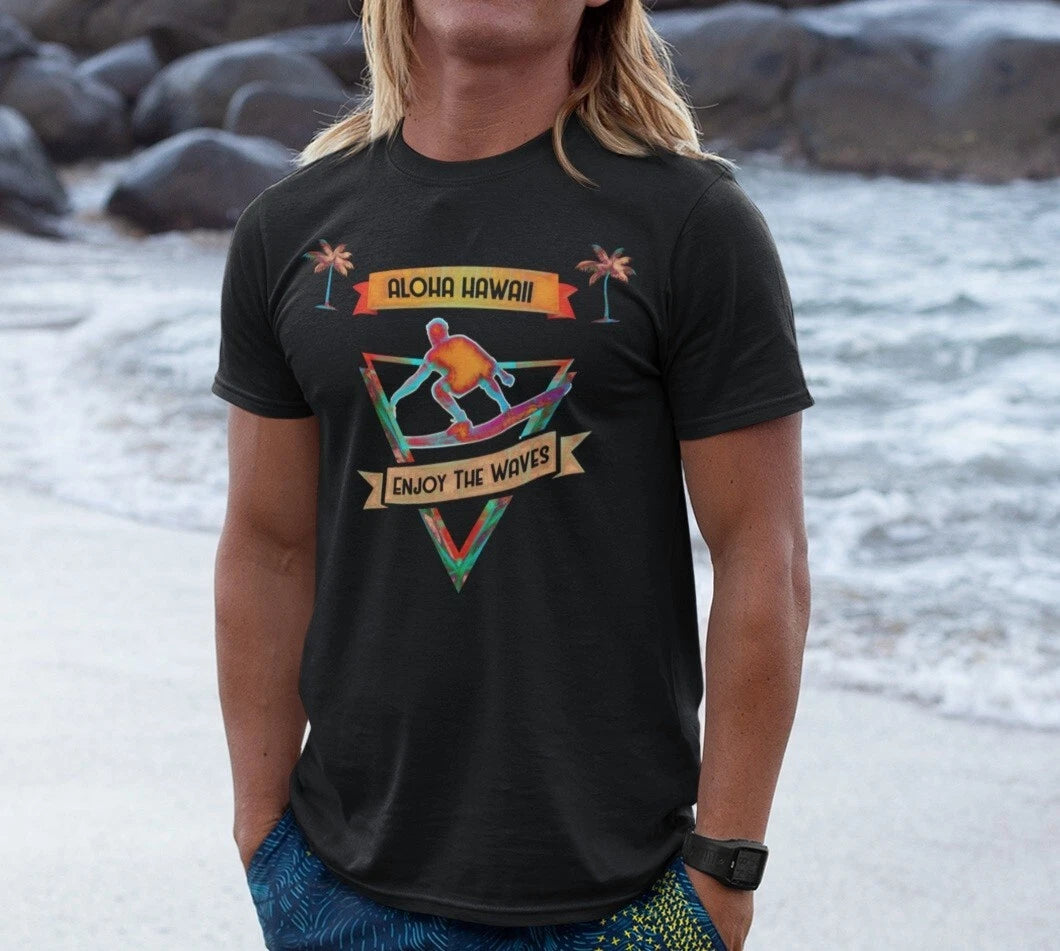 Summer Vibes Aloha Hawaii Surfer Tropical Holiday Official Men's T-Shirt