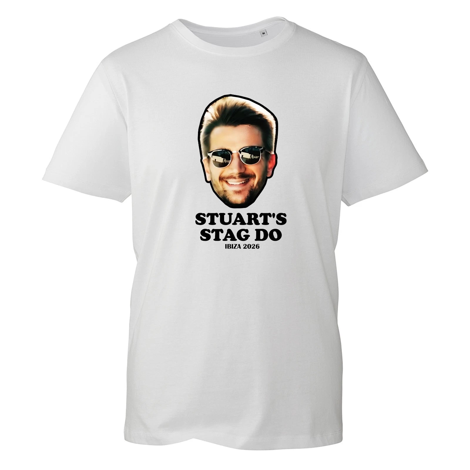 Stag Do T Shirt Personalised Photo Custom Name Groom Party Graphic Print Top Tee