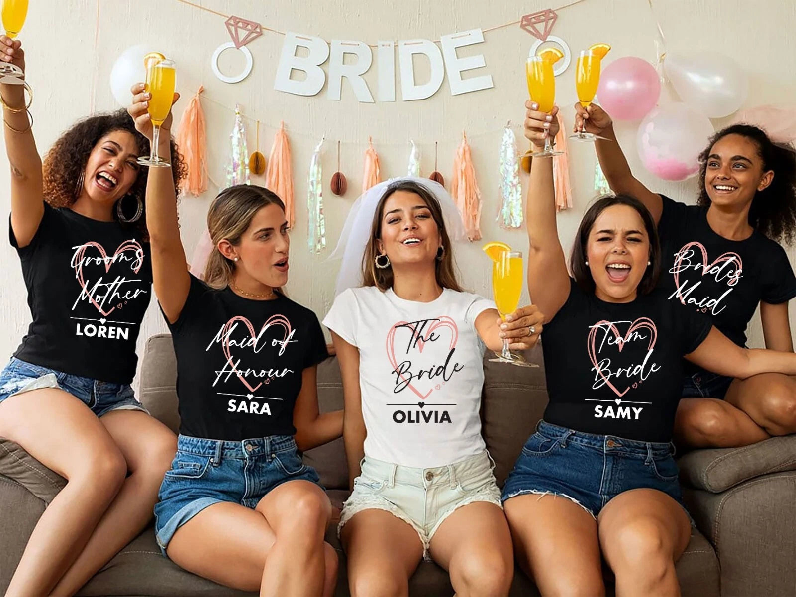 Personalised Hen Party Shirts,Team Bachelorette Party Shirt, Henidorm 2