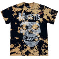 Misfits Bleach Tie Dye T-Shirt Graphic Tee Band Merch Skull Goth Grunge Small