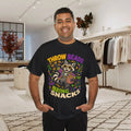 Throw Beads Bring Snacks Mardi Gras Raccoon Graphic T-Shirt