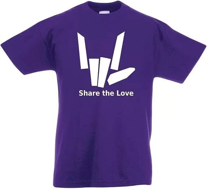 Share The Love T-Shirt for Kids Sharer Logo ALL SIZES