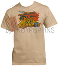1-MENS WEAR-I'VE GOT A MORNING ATTITUDE DOG/COFFEE LOVER GRAPHIC PRINTED T-SHIRT