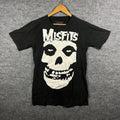 Misfits Shirt Mens Medium Fiend Skull Black Punk Band 2014 Big Graphic Vtg