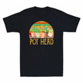 Tee Flowers Sunset Vintage Gardening Cactus Shirt Pot Head Retro Cotton T-Shirt