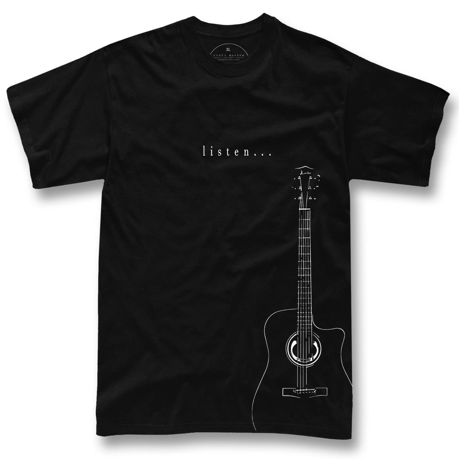 Acoustic Guitar T-Shirt Classic Rock Guitar Player Gift Mens Graphic Tee