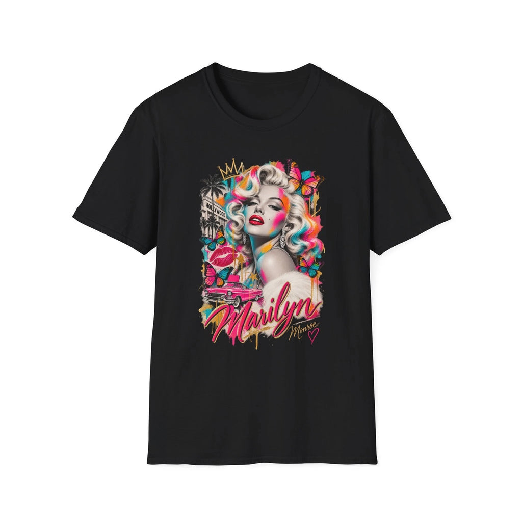 Colorful Pop Art Icon T-Shirt | Retro Glam Portrait