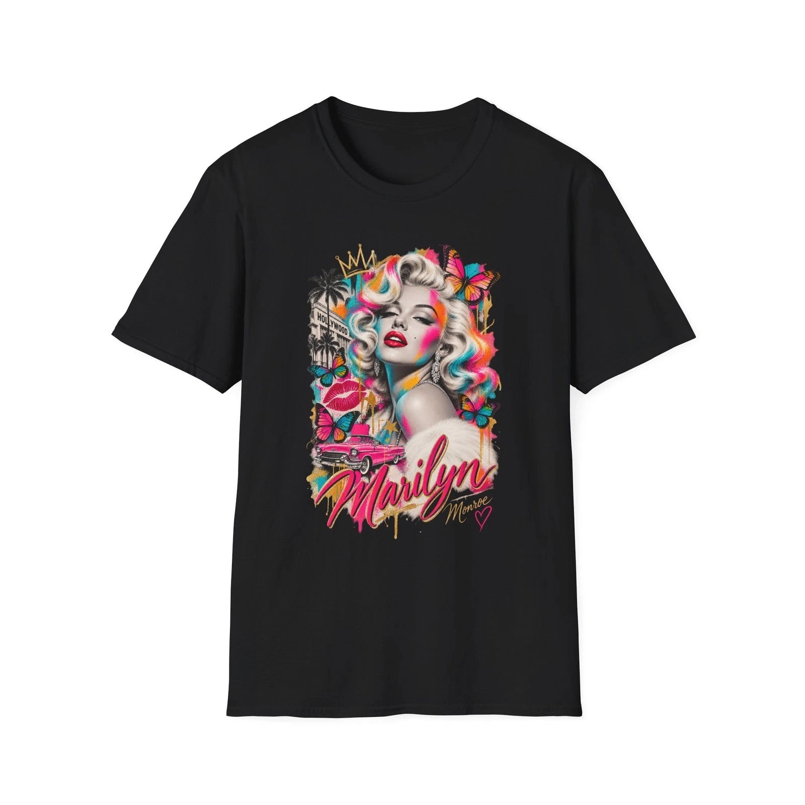 Colorful Pop Art Icon T-Shirt | Retro Glam Portrait