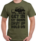 4x4T-Shirt Off Roading Get In Sit Down Mens Funny 4X4 110 90 SVX