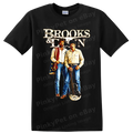 Brooks and Dunn Country Music T Shirt w/ Cowboy Guitar Vintage Concert Art Tee