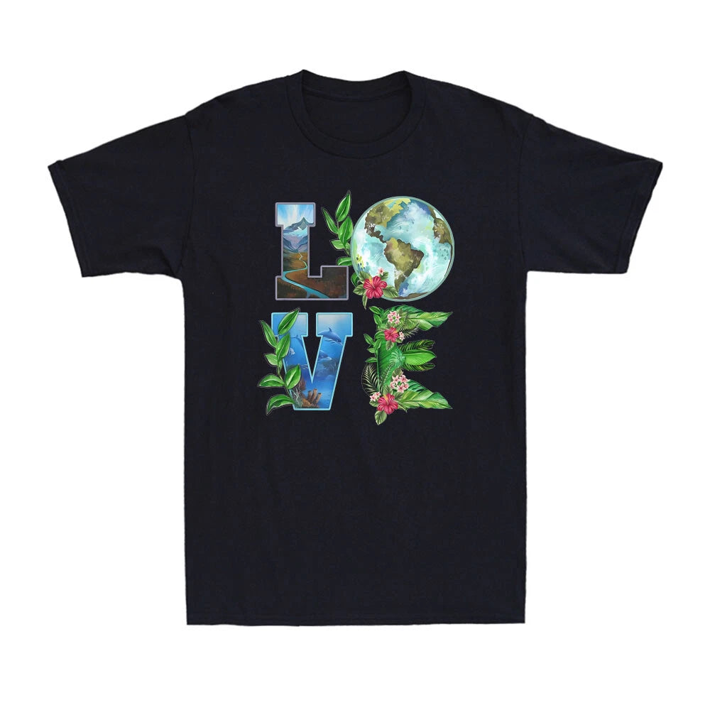 Love Earth Day Save The Planet Earth Day Environmental Activism Men's T-Shirt