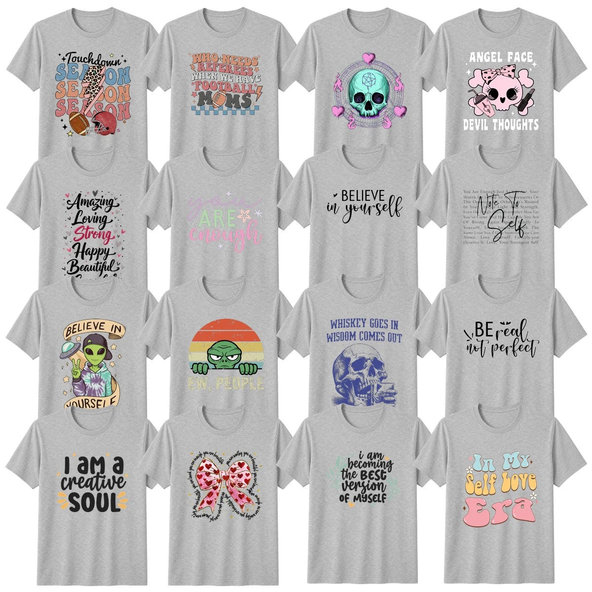 Inspirational Affirmation Gothic T-Shirt Pastel Goth Positive Vibes Gift