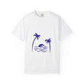 T-Shirt with Sunset Palm Design, Casual Beachwear, Summer Vibes, Vacation [...]