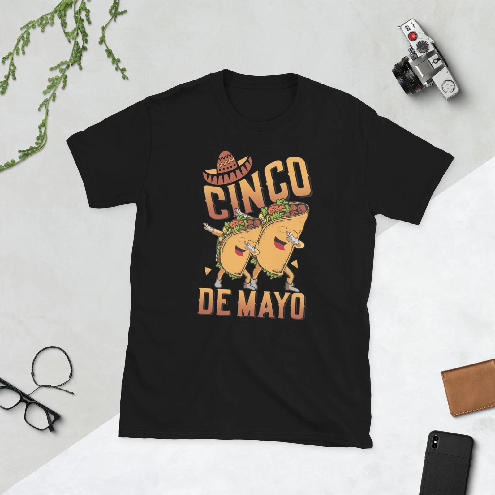 Cinco De Mayo Mexican Fiesta 5 De Mayo Taco Dabbing Funny Unisex T-Shirt