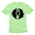 Vintage Electro House Music Men's T-Shirt with Vinyl - Men's Turntable DJ Shirt