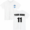 Personalised Argentina Football T-Shirt Custom Name And Number Sports Lover Top