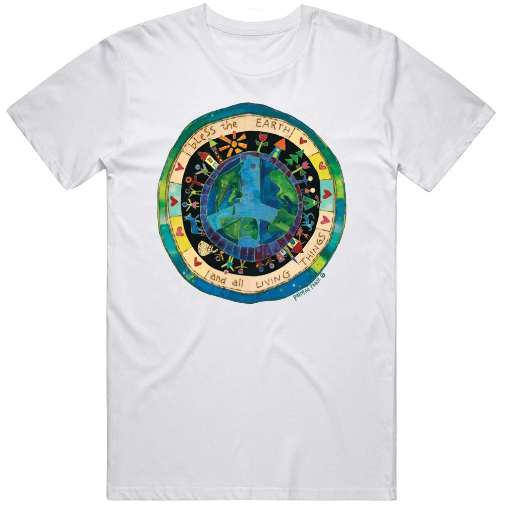Bless The Earth White T Shirt