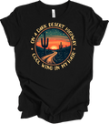 On a Dark Desert Highway T-Shirt Vintage Women Desert Vibes Classic Rock Tee