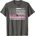 Girl Dad Father's Day Dad Daughter, Dad Of Girls Outnumbered T-Shirt