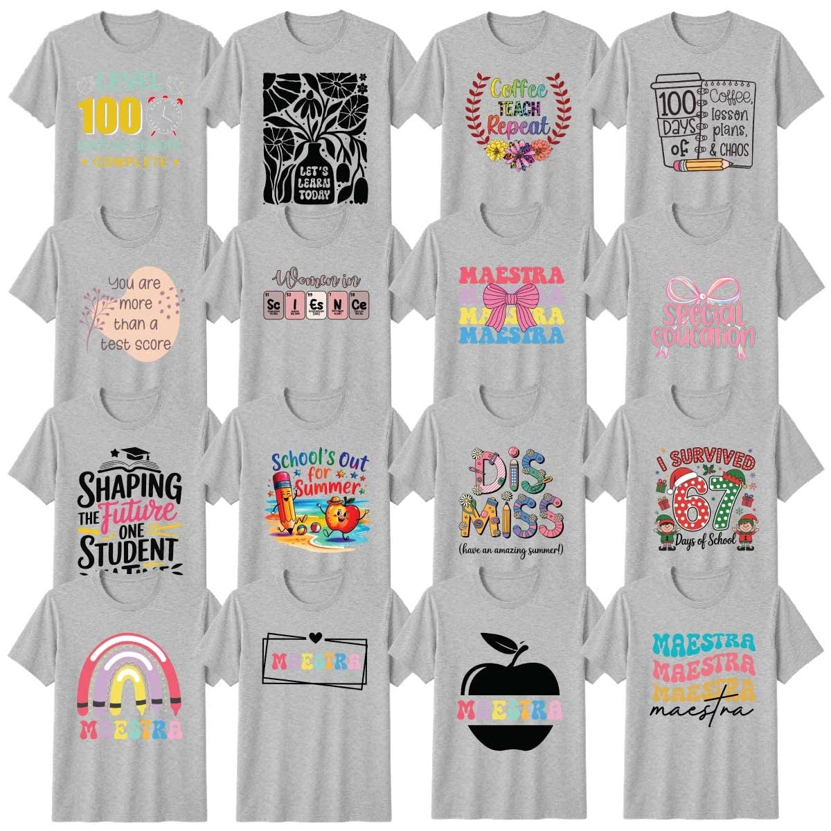 Teachers T-Shirt Education School Student Mental Health Teacher Gift