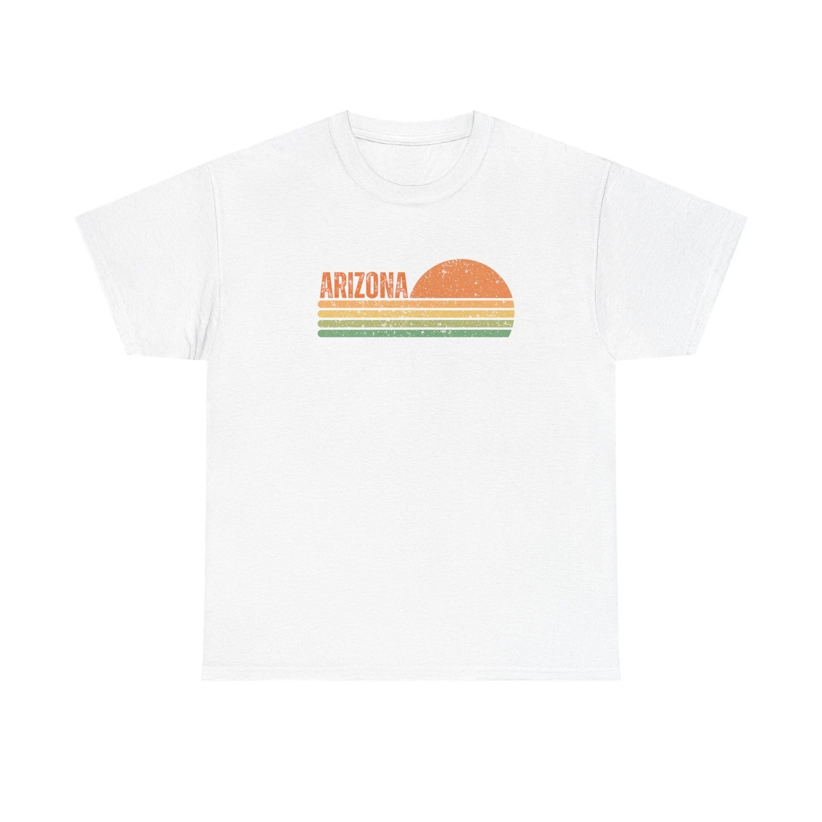 Arizona Sunset Shirt Desert Cactus Retro Unisex Tee Southwest Apparel Vacation