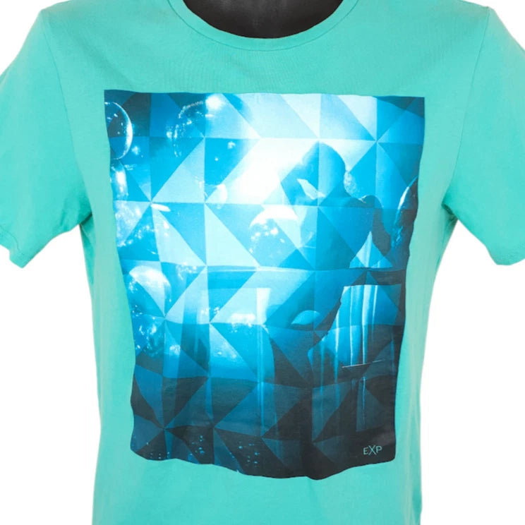 Disco Club T Shirt Mens Size XS Blue Disco Balls Dancing Express