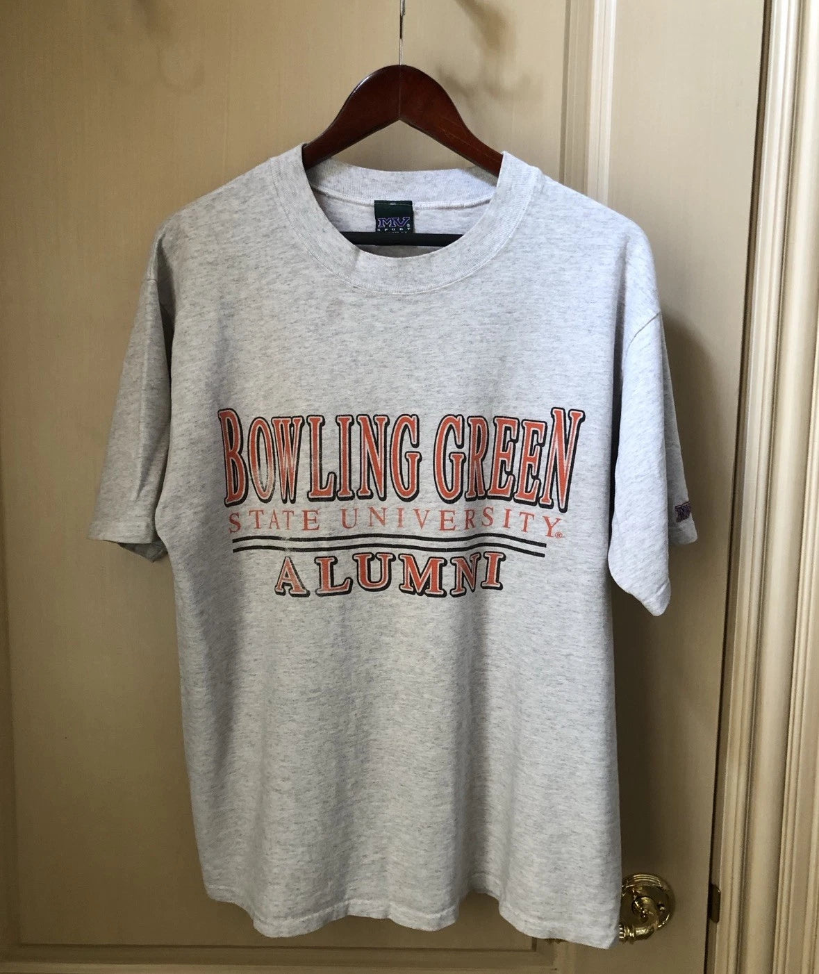 Vintage Bowling Green State University Shirt Ohio Falcons T-Shirt M 80s Orange