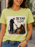 Be Kind to Others Skeleton Volunteer Graphic T-Shirt Unisex Inspirational Tee