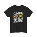 Climbing Rocks One Route at a Time Graphic T-Shirt for Outdoor Lovers