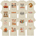 Retro Halloween Adult T-Shirt Pumpkin Spice Latte Halloween Gift