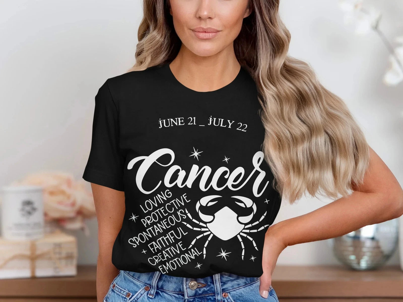 Cancer Zodiac Shirt | June 21 - July 22 | Astrology Birthday Gift Tee