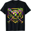 Baseball Mardi Gras Carnival Party Mask Ice Cream Drip Boys T-Shirt