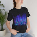 Neon City Skyline T-Shirt | Cyberpunk Vaporwave Urban Nightscape