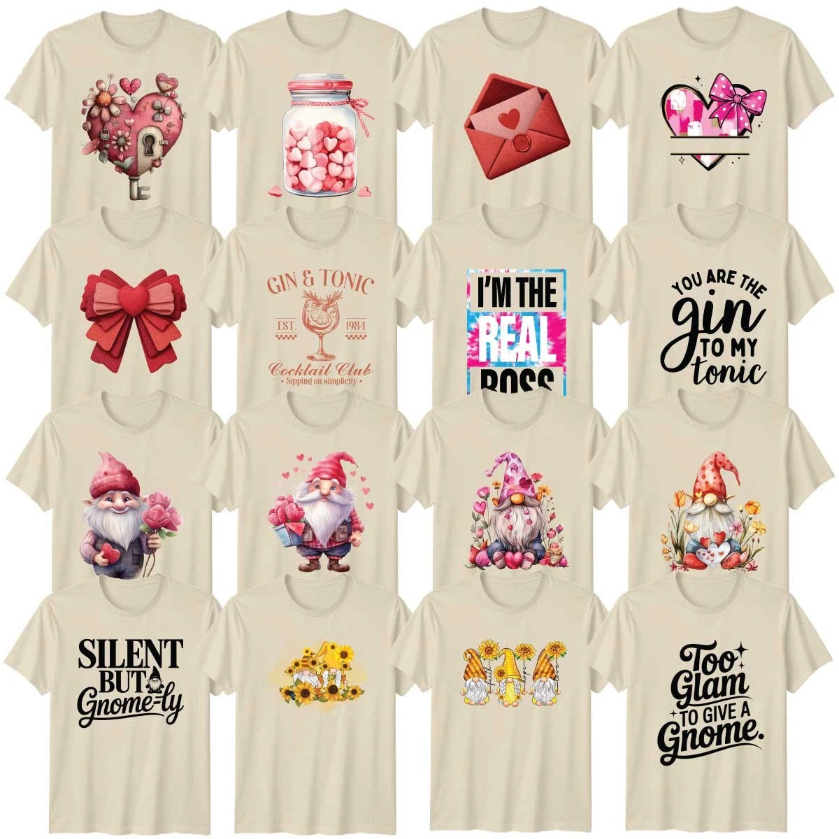 Valentines Day Sports Floral Adult T-Shirt Golf Humour Valentines Day Gift