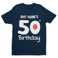 Personalised 50th Birthday T-Shirt – Custom Name & Photo Gift Idea For Fiftiet