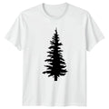 Evergreen Pine Tree Silhouette Minimalist T-Shirt Forestry Nature Outdoors