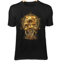Mushroom Fairy Circle - Golden Metatron’s Cube Mandala, Warm Earthy Glow Sacred