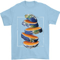 Our Orange Planet Earth One Glass Only Mens T-Shirt 100% Cotton